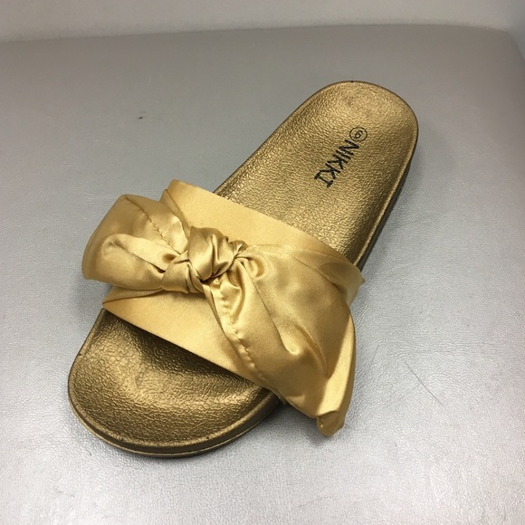 gold bow slides
